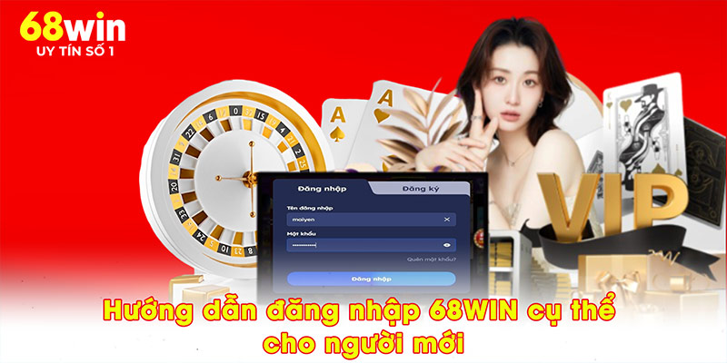 Hướng dẫn đăng nhập 68WIN cụ thể cho người mới